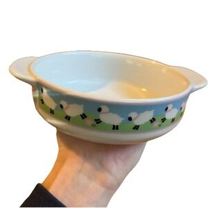 Teleflora Vintage A Teleflora Gift Child's Sheep Porcelain Bowl Farmhouse